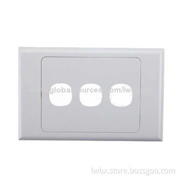 Face Plate, 3 Ports in Australian Style